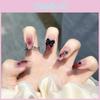 Autocollant pour Ongles Papillon Nœud Ongle Portable Blush pour Ongles Faux Ongle Autocollant Ongle Fini A21 Gel Gelée Double Face Style