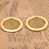2PCS Resonator Guitar Sound Hole Cover Inserts Screen Metal for   Parts(Gold)
