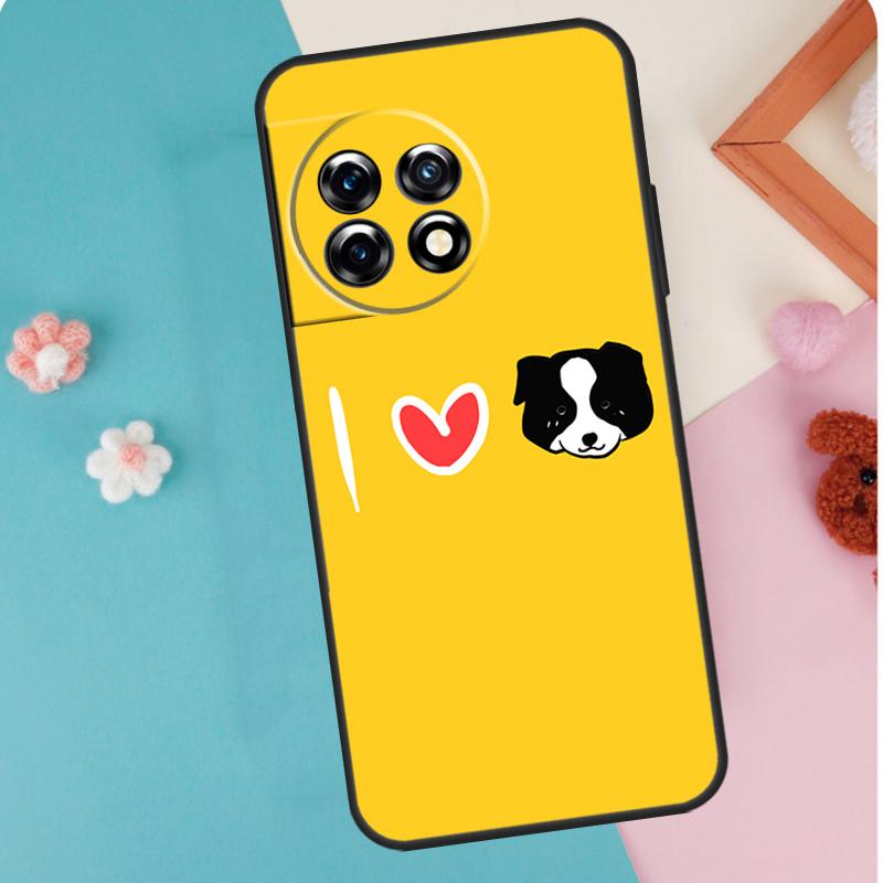 Border Collie Dog For OnePlus Nord 5 CE 2 3 4 Lite N20 N30 Case For OnePlus 15 13 12 11 10 13T 10T 12R 13R 15R