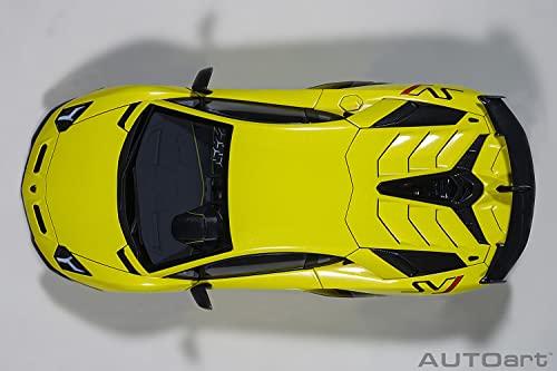 AUTOart 1/18 Lamborghini Aventador SVJ Perłowy Żółty Produkt Gotowy