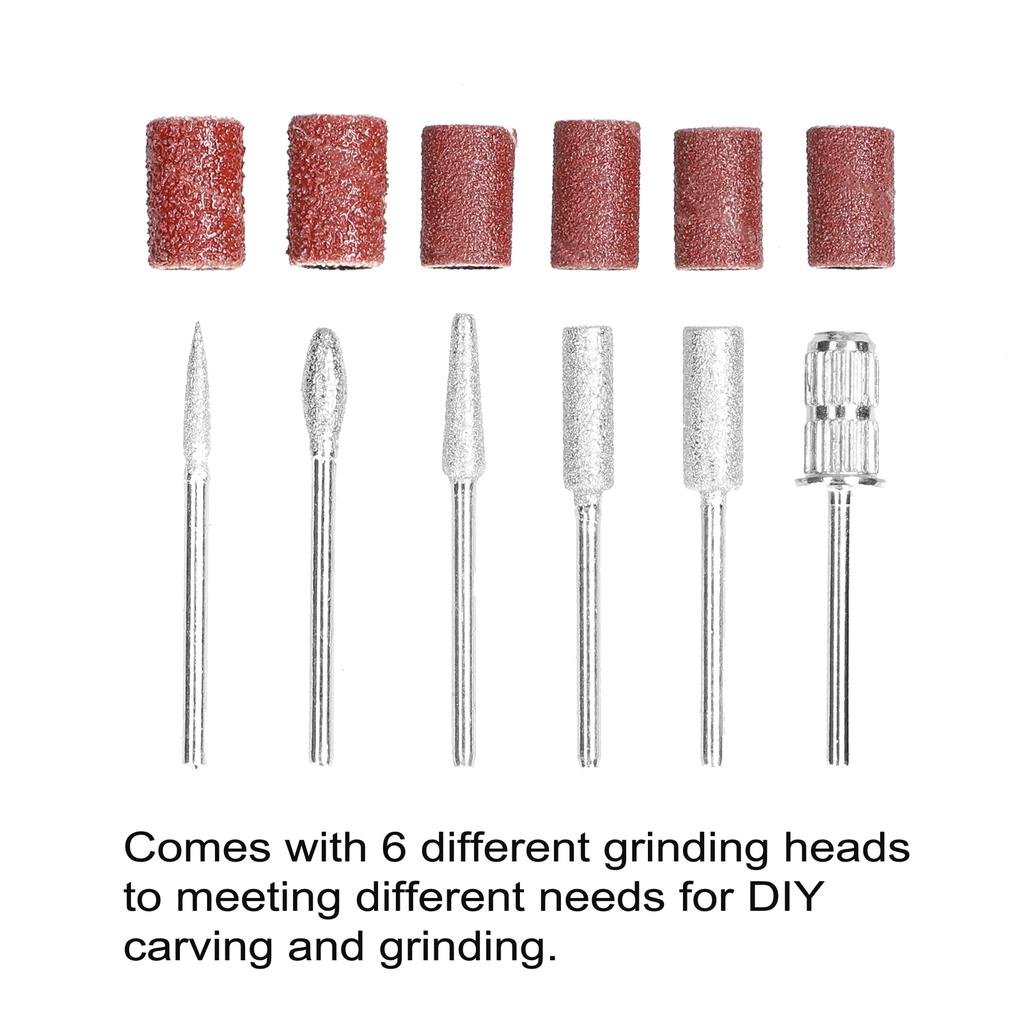 USB Power Supplys Handheld Mini Electric Grinder Nail Gelatum Removing Tool Machine Speed Adjustable Grinding Rotary