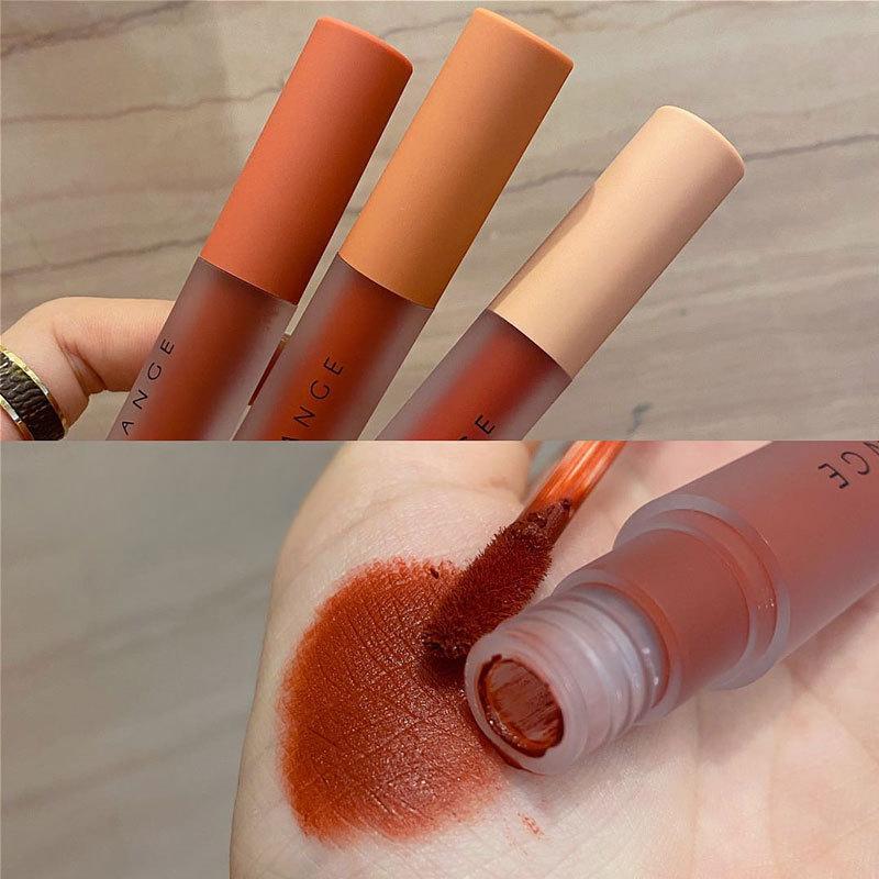 Lip Glaze Matte Velvet Matte Easy Color Long Lasting Whitening Lip Gloss