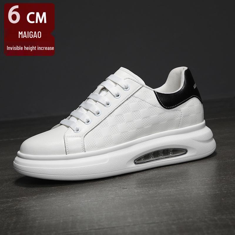2025 Autumn Men's 6cm Height-Boosting Sneakers: Trendy, Versatile, Invisible Lift