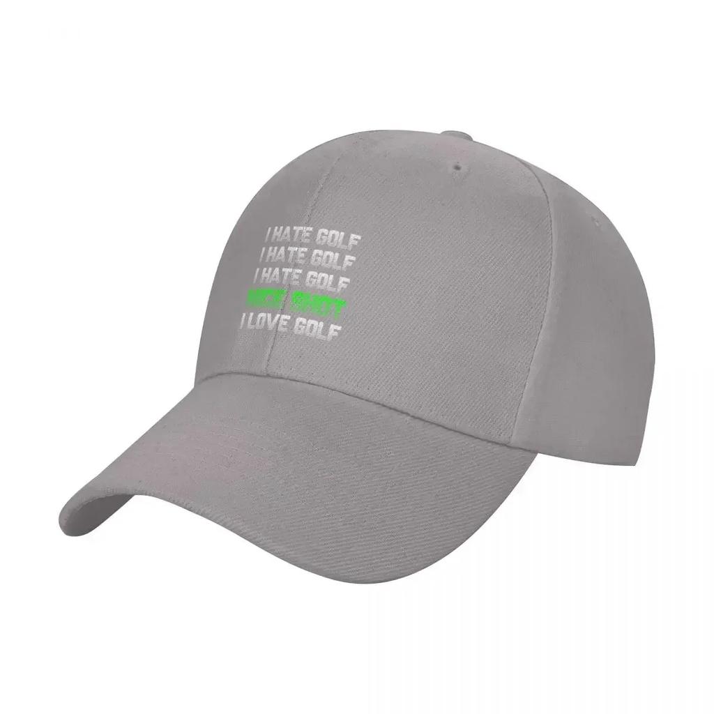 I Hate Golf I Hate Hate Nice Shot Love Baseball Cap Brand Man Cap Fishing Cap GirlS Hats Mens