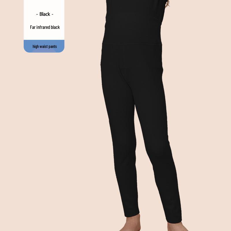 Children's High Waist Warm Autumn/Winter Pants - Boys' and Girls' Cozy Belly-Shaping Trousers