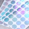 100 sztuk 2 cm Naklejki Laserowe Puste Okrągły Kształt Puste Anty-Demontażowe Etykieta Holograficzna Bezpieczeństwa Naklejka Uszczelniająca Taśma Uszczelniająca