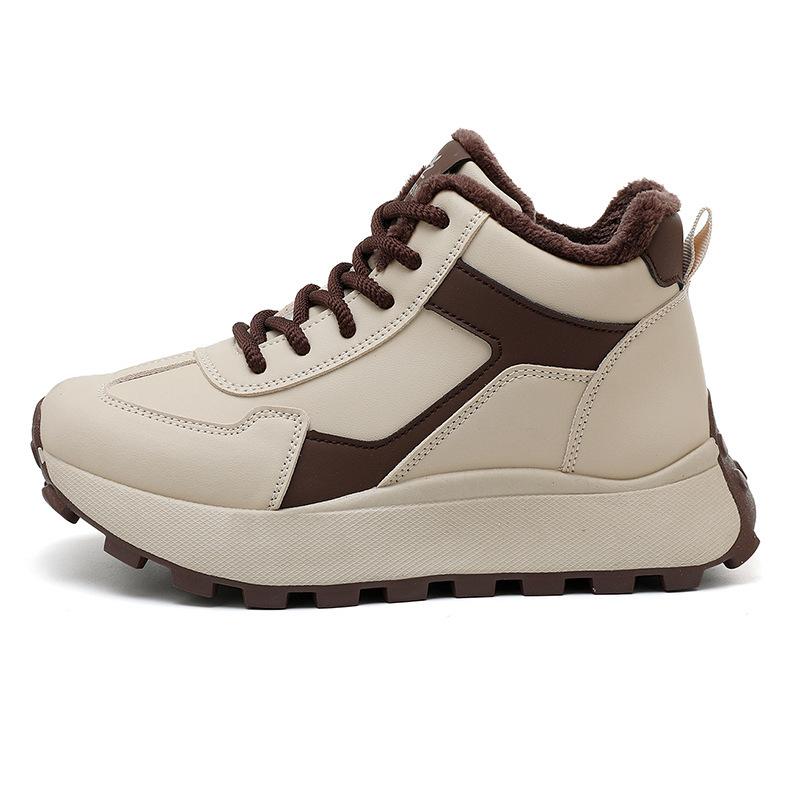 YBF velvet high-top snow boots winter new student ins thermal casual shoes cotton shoes