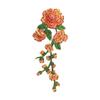 Water-Soluble 3D Floral Embroidered Beaded Patch for Collar or Dance Costume