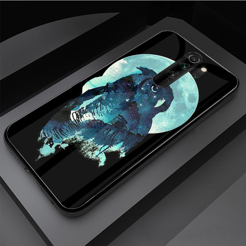 Owl Tempered Glass Phone Case For Redmi Note 5 6 7 8 Pro Note8T Note9S Redmi8 9 Cover Shell
