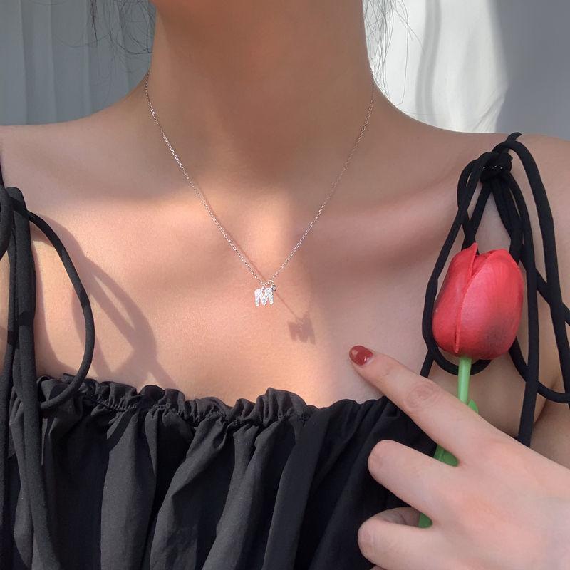 Geometric Pendant Necklace With Large And Small Squares