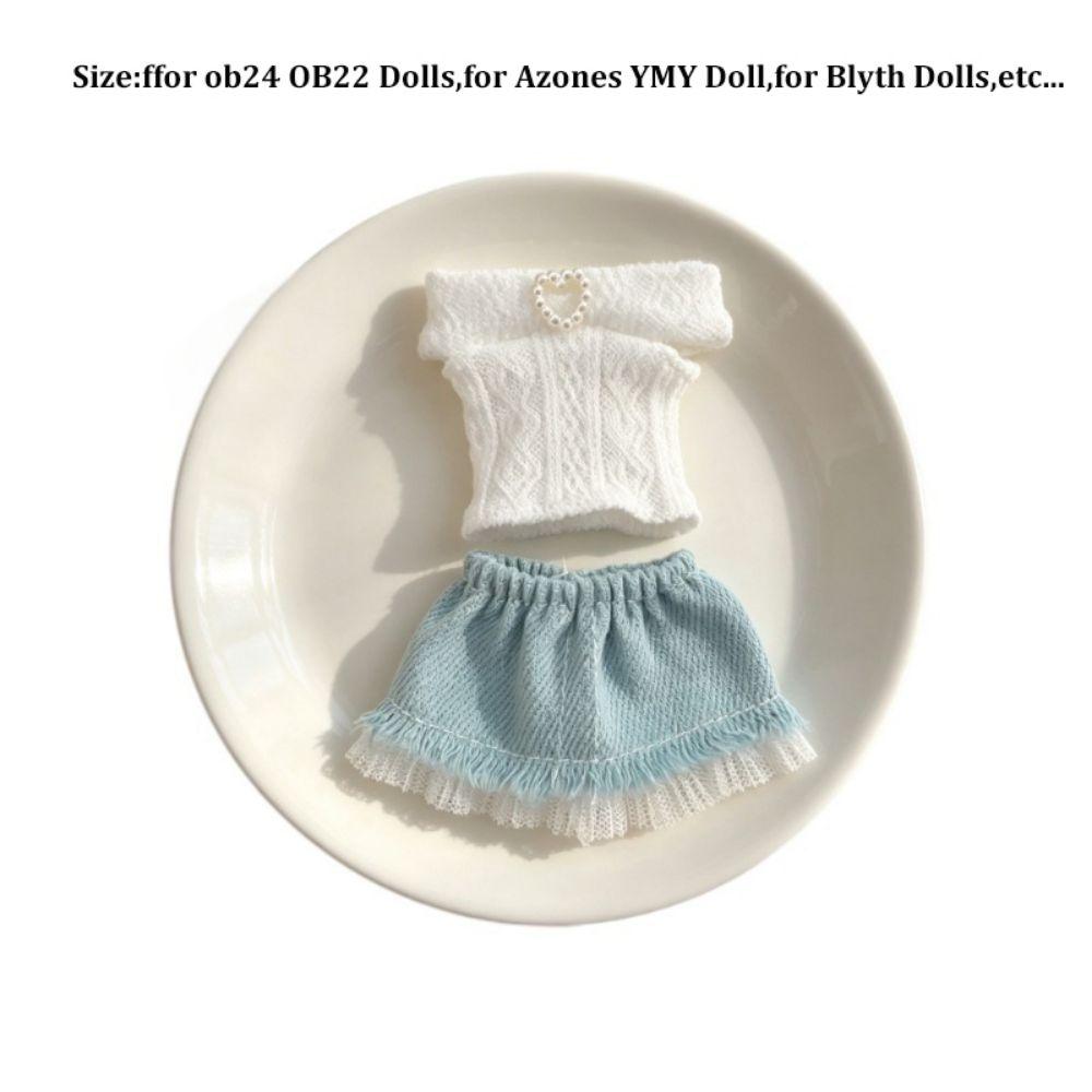 2 Styles Dolls Jeans Short Mini Skirt  for ob24 OB22 Dolls/for Azones YMY Doll/for Blyth Doll