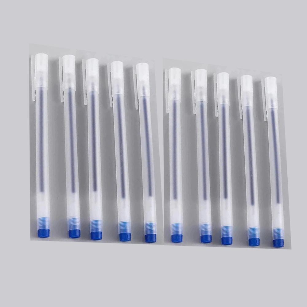1/10 Pezzi Penna Gel Extra Fine 0.5mm Scrittura Esame Penna Nera Blu Rossa Studenti Cancelleria Ufficio Carbonio per Affari