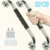 2pcs Heavy-Duty Stainless Steel Bathroom Grab Bar Non-Slip Safety Handle for Shower,Toilet & Wall Support,Stable & Secure Design