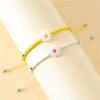 Trendy Süße Edelstahl Runde Perle Gänseblümchen Blume Armbänder Für Frauen Charme Handgemachte Seil Perlen Sonnenblumen Armband Schmuck