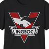 1984 Dystopian Political Symbol INGSOC Logo Crew Neck Cotton T-Shirt and Kids Tshirt