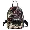 Atemberaubender Glitzer-Pailletten-Rucksack für Damen 14 Zoll Bling-Tragetasche und Geldbörse