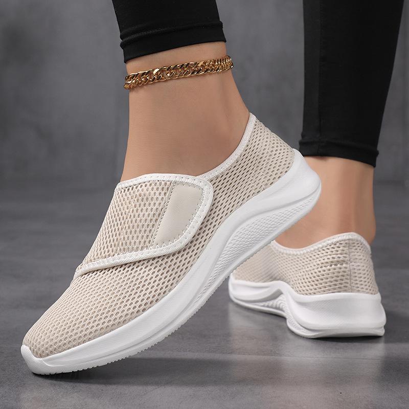 Spring and Summer Extra Large Size Women's Shoes Casual Shoes Single Net Casual Shoes Widened Walking Shoes Women's Shoes