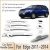 Door Handle Cover For Ford Edge 2011~2014 2012 2013 Chrome Smart External Handles Exterior Styling Accessories Protective Case