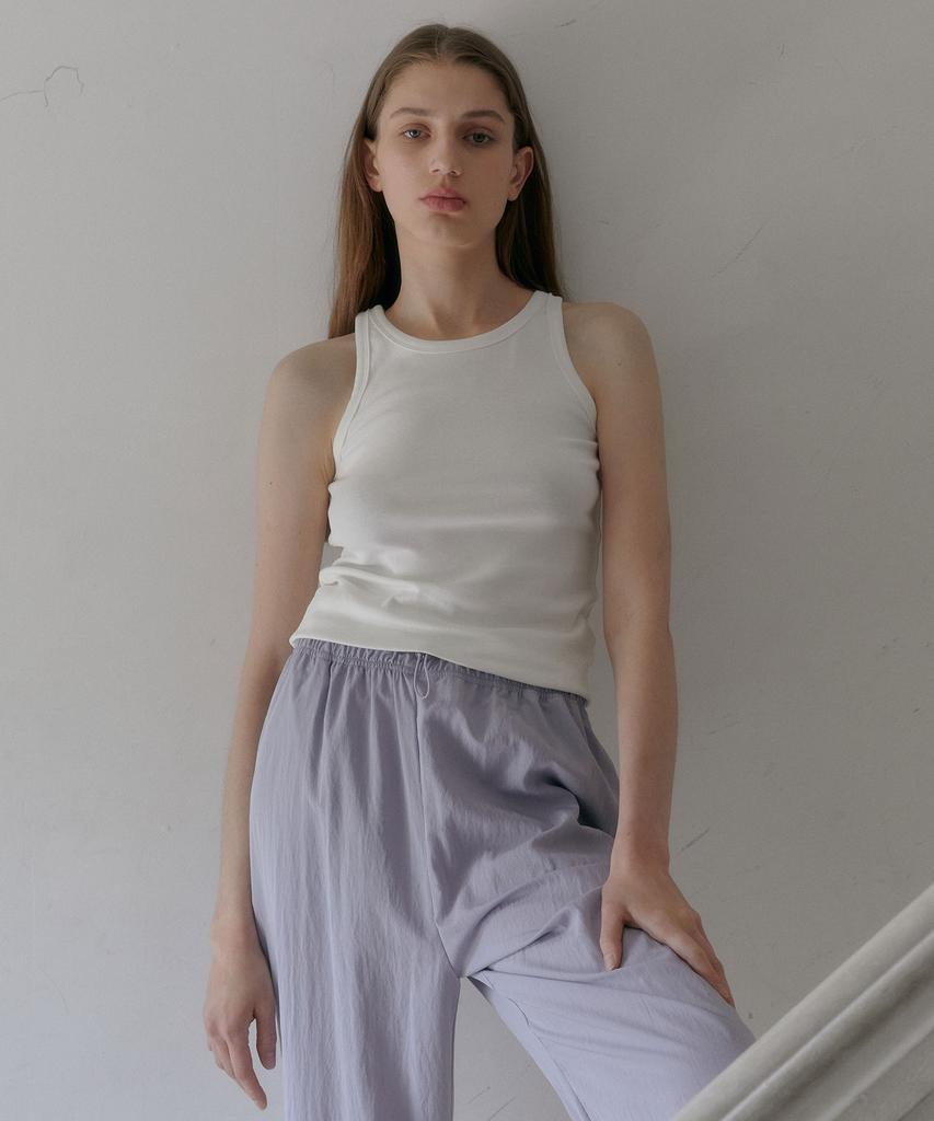 38COMEONCOMMON Round Rib Sleeveless (White)