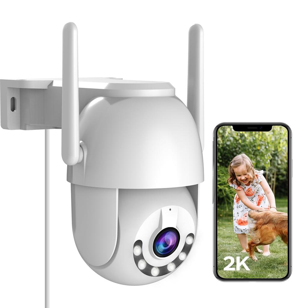 Latest 3 Million Pixel PTZ Omnidirectional Surveillance JOOAN Security Outdoor WiFi Pan Tilt Camera Can be added as a can be used Night Easy to No