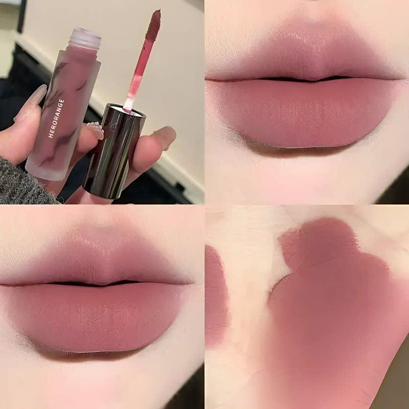 Matte Velvet Lip Gloss That Doesn'T Dry Out Lips, Enhances Color and Complexion, Waterproof Lip Gloss for Students and Women