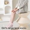 5 Paar weiche & atmungsaktive Baumwoll-Knöchelsocken für Kleinkinder, Wadenlange Socken-Set für Mädchen, mit stilvollem Rüschen-Design