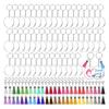 Keychain Tassels DIY with Imagination Durable Safe Multi Purpose Acrylic Keychain Blanks with Tassels for Craft
