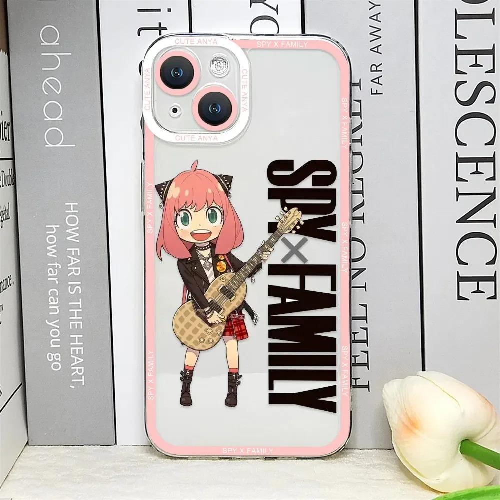 

SPY X FAMILY Anime Phone Case For iPhone 11 12 13 14 15 16 Pro Max Plus Mini 7 8 SE X XS XR Clear Soft TPU Case Yor Anya iPhone XS MAX