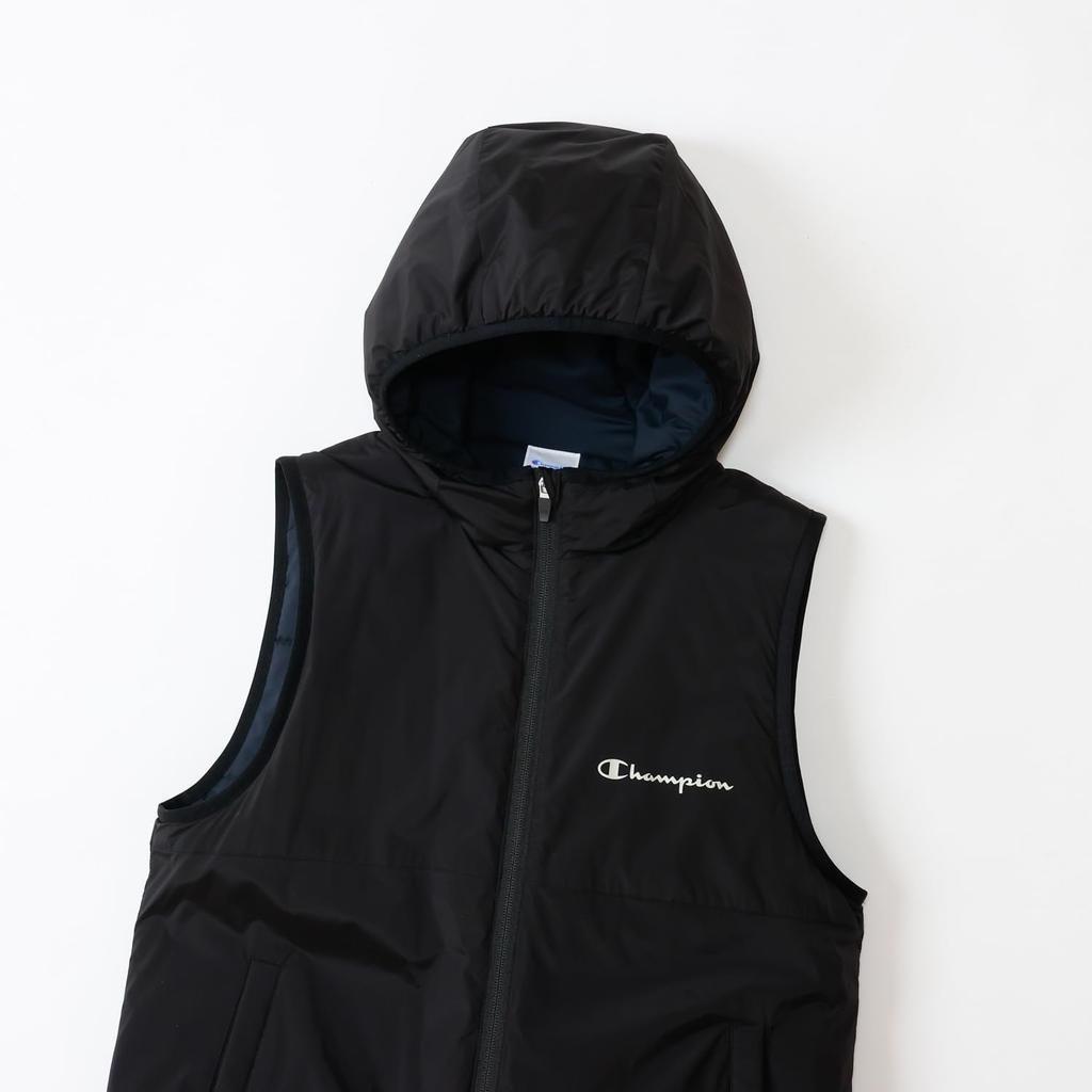 Champion Hooded and for Women's Zip-Up Vest, Water-Repellent, Windproof, Warm, Golf, CW-CG602-090-S