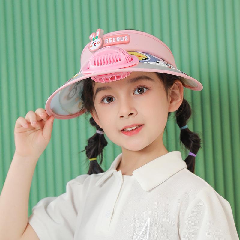1144 Children's Hat with Big Eaves, Sun Hat for Boys and Girls, Cartoon Empty Top Hat, Summer Sun Hat