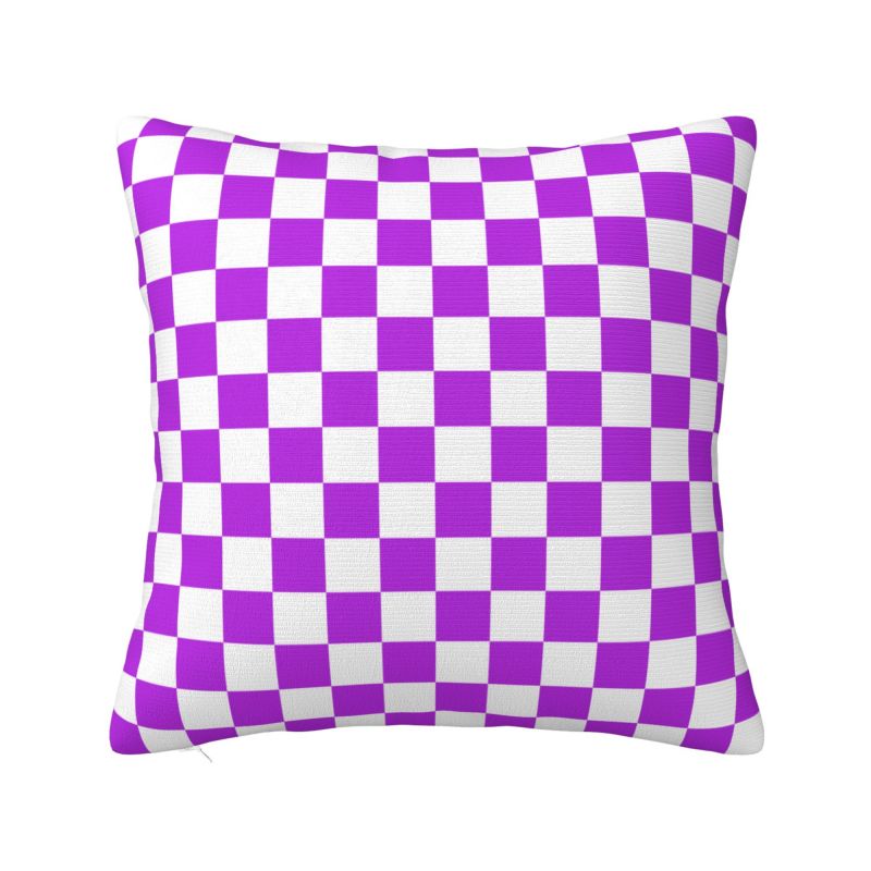 Black And Green Checkered Cushion Cover xcm Polyester Soft Geometric Plaid Throw Pillow Case For Sofa Home Decor Pillowslip