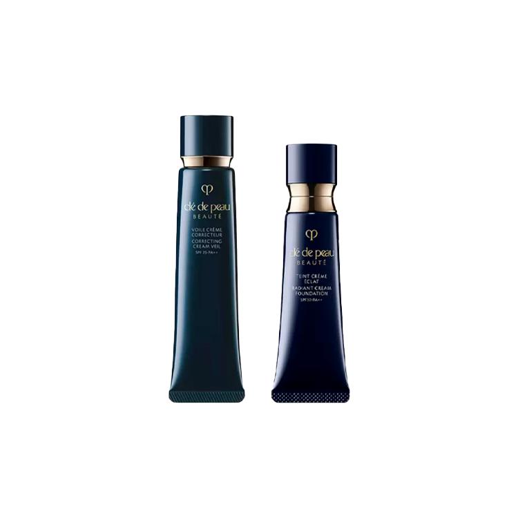 Clé de Peau Beauté 2 Piece Makeup Set (Foundation, Correcting Cream Veil) Primer 37ml+Foundation 21ml #O10