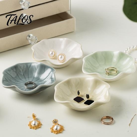 Porte-dés Plateau de Mahjong, Plat en Céramique, avec Concave Peu Profond Empêche le Plateau Décoratif de Rouler Support Design, pour Pièces de Monnaie Bijoux Accessoires
