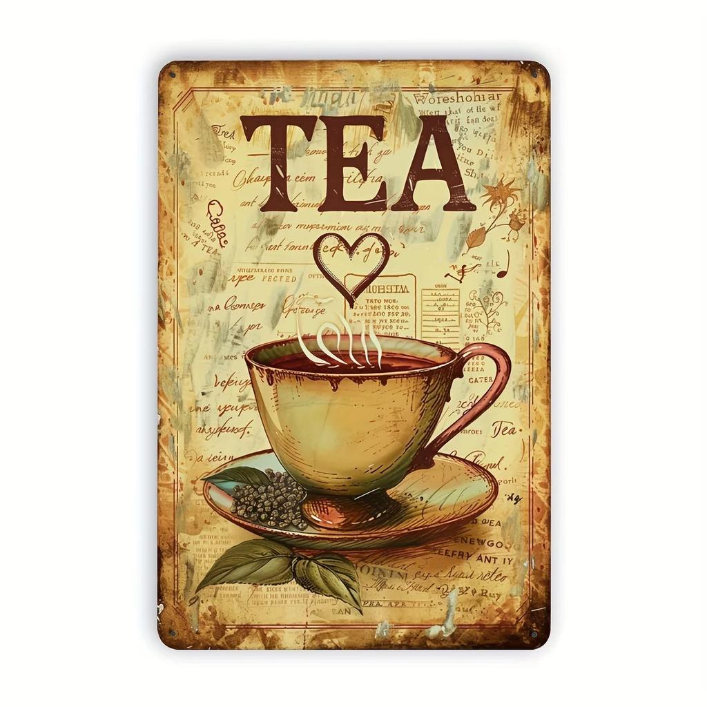 Vintage Pinup Girl Kaffee Metallblechschild Charmante Wandkunst Für Zuhause Café Bar Wohnung & Restaurant Dekoration - Perfektes Feiertags G