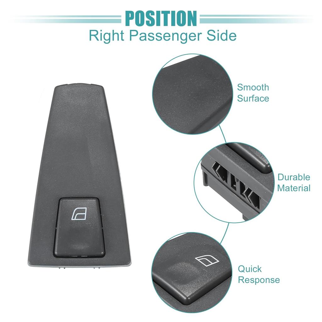 ACROPIX Right Passenger Side Power Window Switch Window Control Switch Fit for Volvo VNL 2006-2012 No.20752919 - Pack of 1