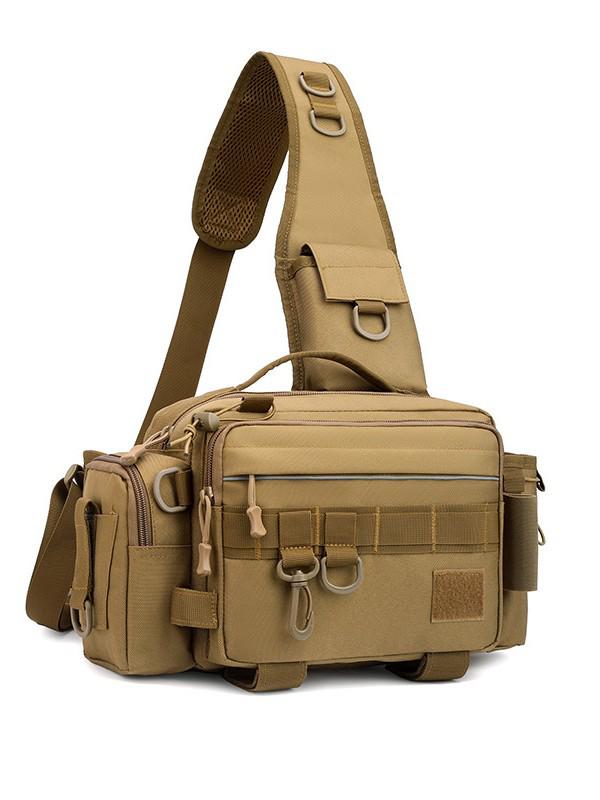 Multifunctional Large Capacity Fishing Rod & Tackle Bag: Waist, Backpack, Crossbody, and Holder