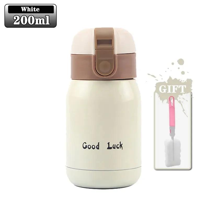 200ml Insulation Cup Student Lady Mini Stainless Steel Insulation Cup Cute Korean Candy Colour Water Cup Portable Simple