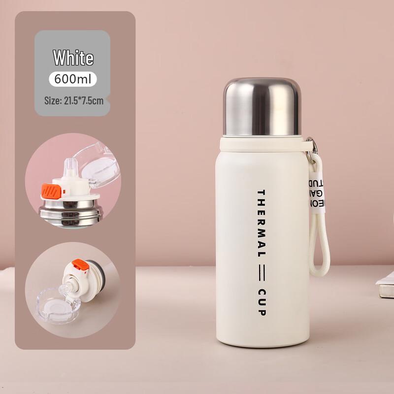 MRSIKEY Stainless Steel Dual-Drink Insulated Water Bottle