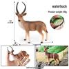 Wild Safari Animal Figurines: Giraffe, Elephant, Rhinoceros, Brown Bear, Tiger, Lion, Leopard, Hippopotamus - Solid Cognitive Toys
