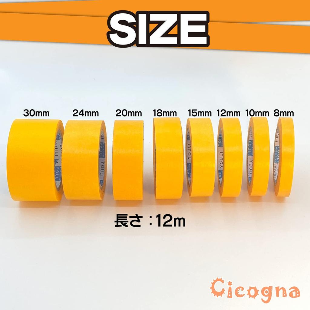 Plastic Model Painting Masking Tape 30mm Hobby Plastic Panel Line Marking [Cicogna] 8-Piece Set 8mm, 10mm, 12mm, 15mm, 18mm, 20mm, 24mm, - Use,