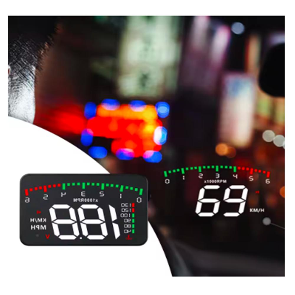 Auto HUD A900 OBD2 Head-Up-Display HD-Monitor Überdrehzahlalarm Windschutzscheibenprojektor Hochtemperaturalarm Motorfehleralarm