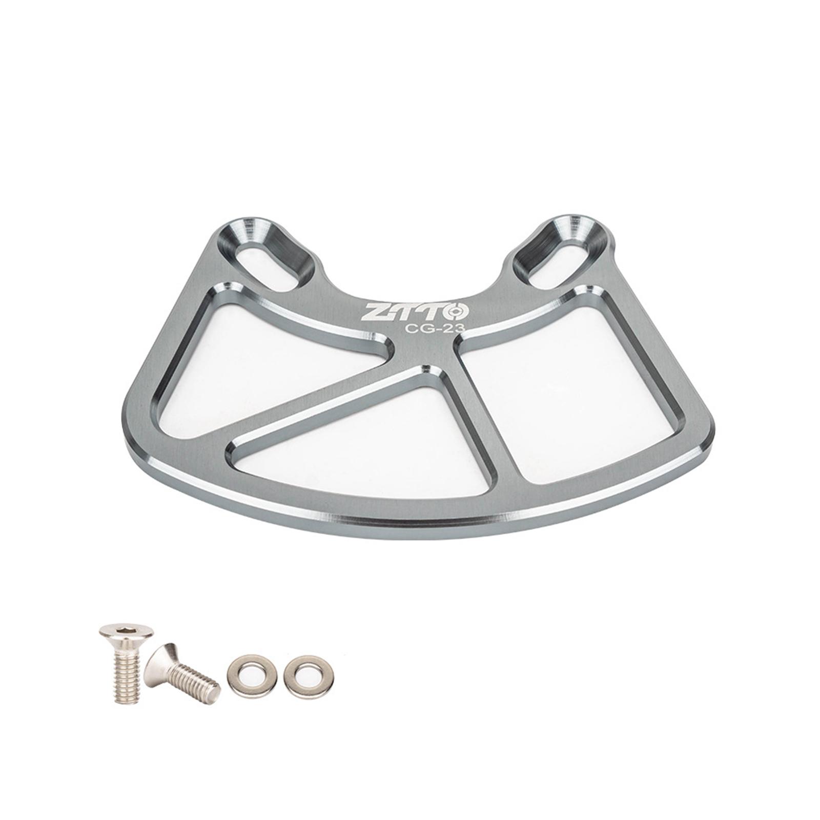 MTB Bash Guard Защита велосипедной цепи Защита цепи велосипеда из алюминиевого сплава CG23 серебряный