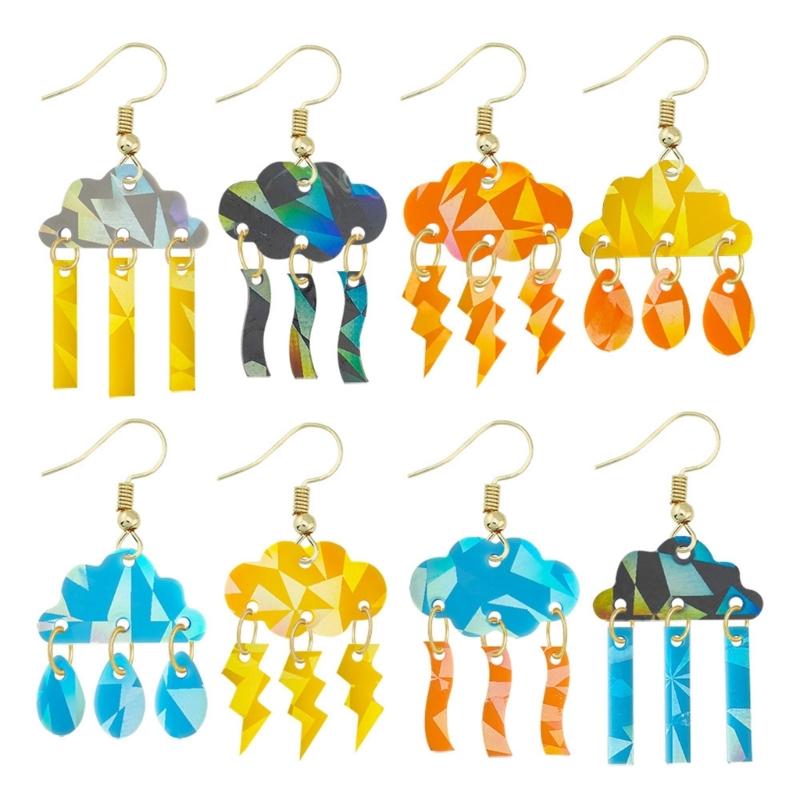 Portable Silicone Mold DIY Earrings Casting Molds Cloud Lightnings Shapes Jewelry Making Moulds for DIY Enthusiasts