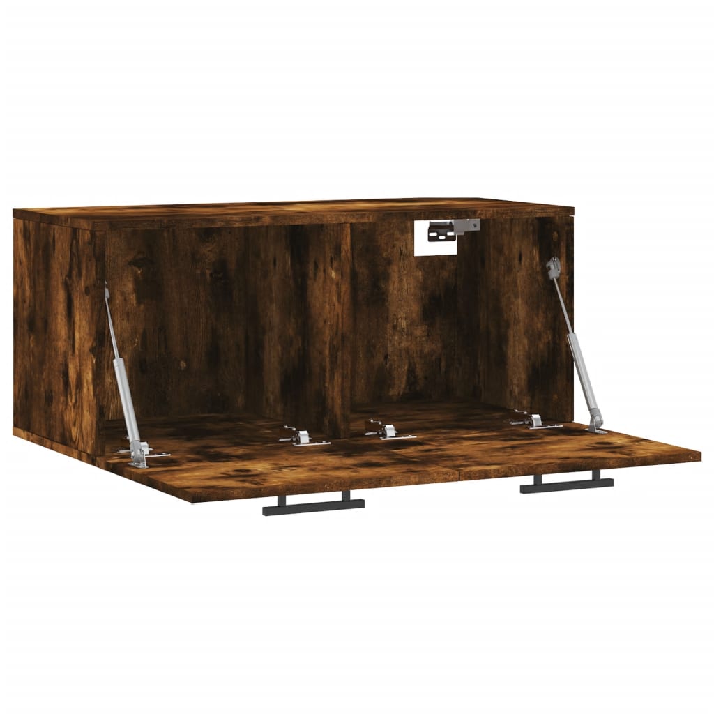 Vidaxl Wall Cabinet, Smoked Oak, 80X36.5X35 Cm