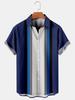 Hawaiianische Herren Strandhemden Urlaub Sommer Mode Lässig Kurzarm Streifenmuster Locker Streetwear Lustig Floral Kostenloser Versand