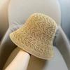 Knitted Hat Spring Basin Pure Color Caps Linen Bucket Hat Korean Style Caps Female Hats Sun Hat