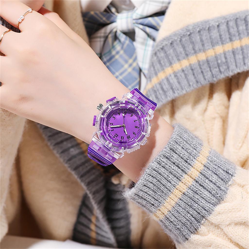 Vattentät Lyser Upp Löpning Väckarklocka Klocka för Herrar