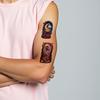 9pcs Temporary Tattoo Skeleton Halloween Bat Ghost Waterproof Long-lasting Body Stickers Tree For Children Girls Women