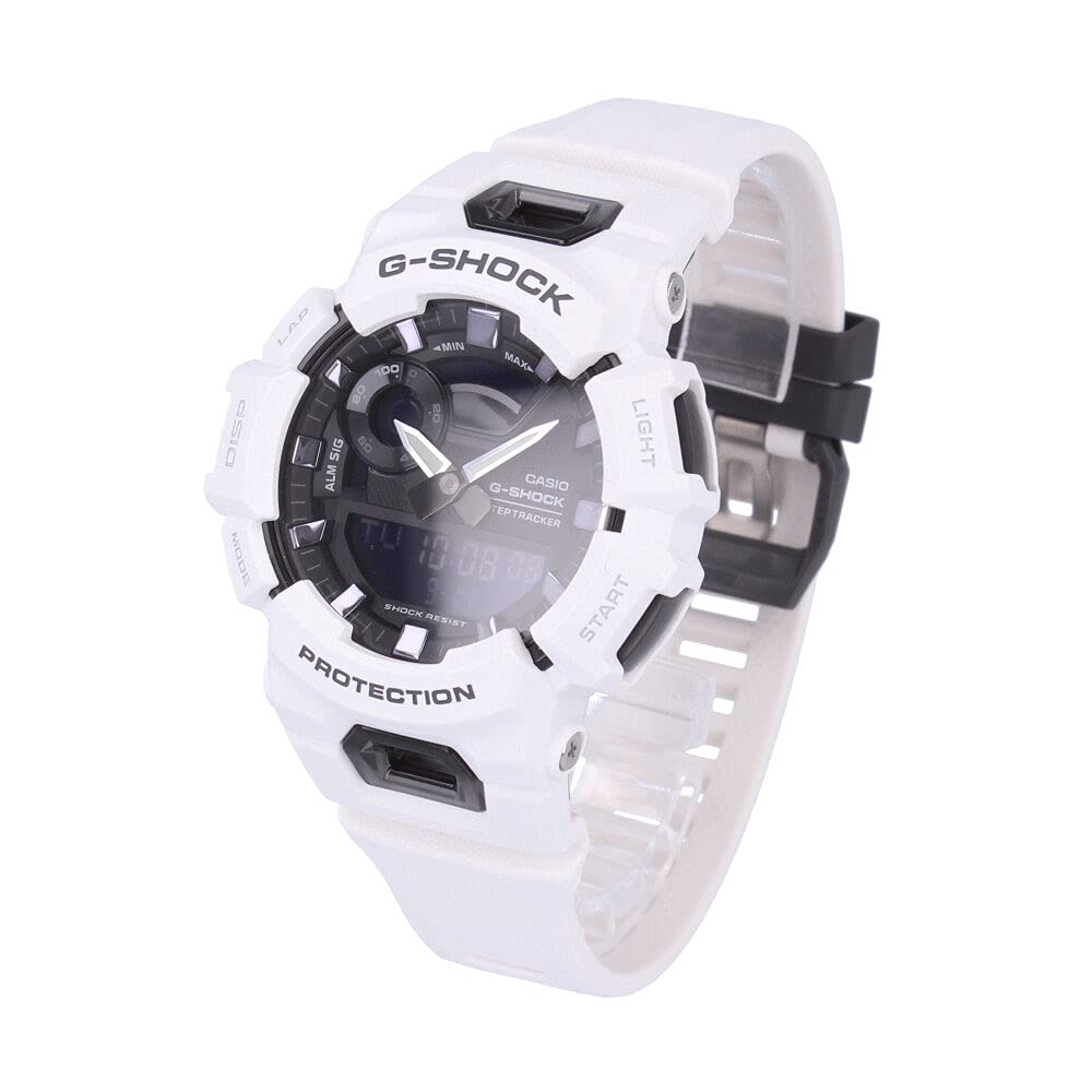 

Спортивные часы CASIO с Bluetooth для мужчин G-SHOCK, Водонепроницаемые, Аналогово-цифровые, Белый/Черный, GBA-900-7A [Б/У]