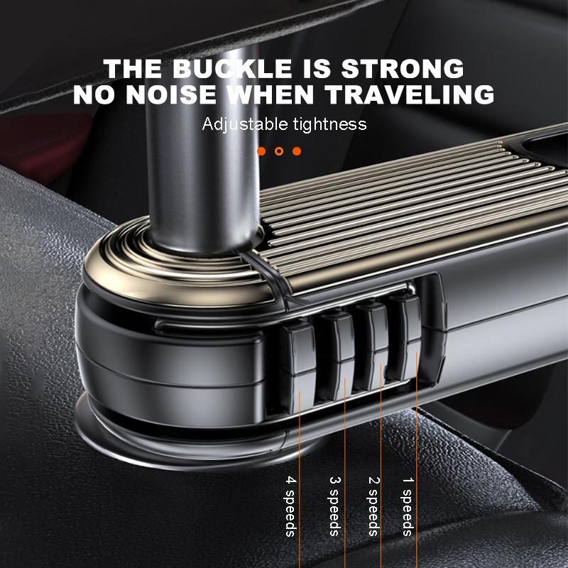 SEAMETAL Multifunctional Car Hook Seat Back Headrest Rod Hanging Hook Large-Bearing Stable Car Backseat Hanger for Passenger